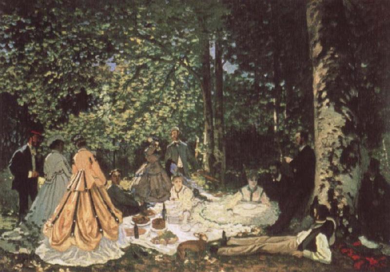 Claude Monet Le Dejeuner sur I-Herbe Norge oil painting art